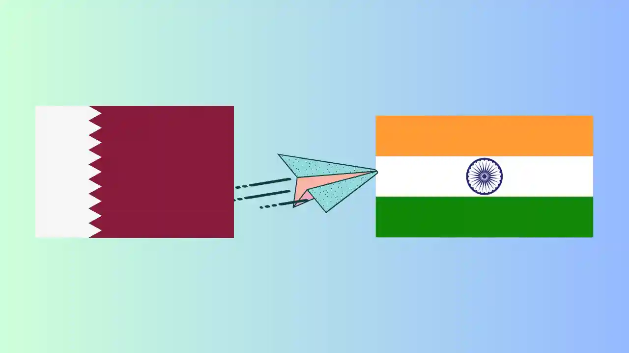 Qatar To India Country Flag Image | Indian Visa for Qatar Citizens | Indian Visa Requirements For Qatar Citizens